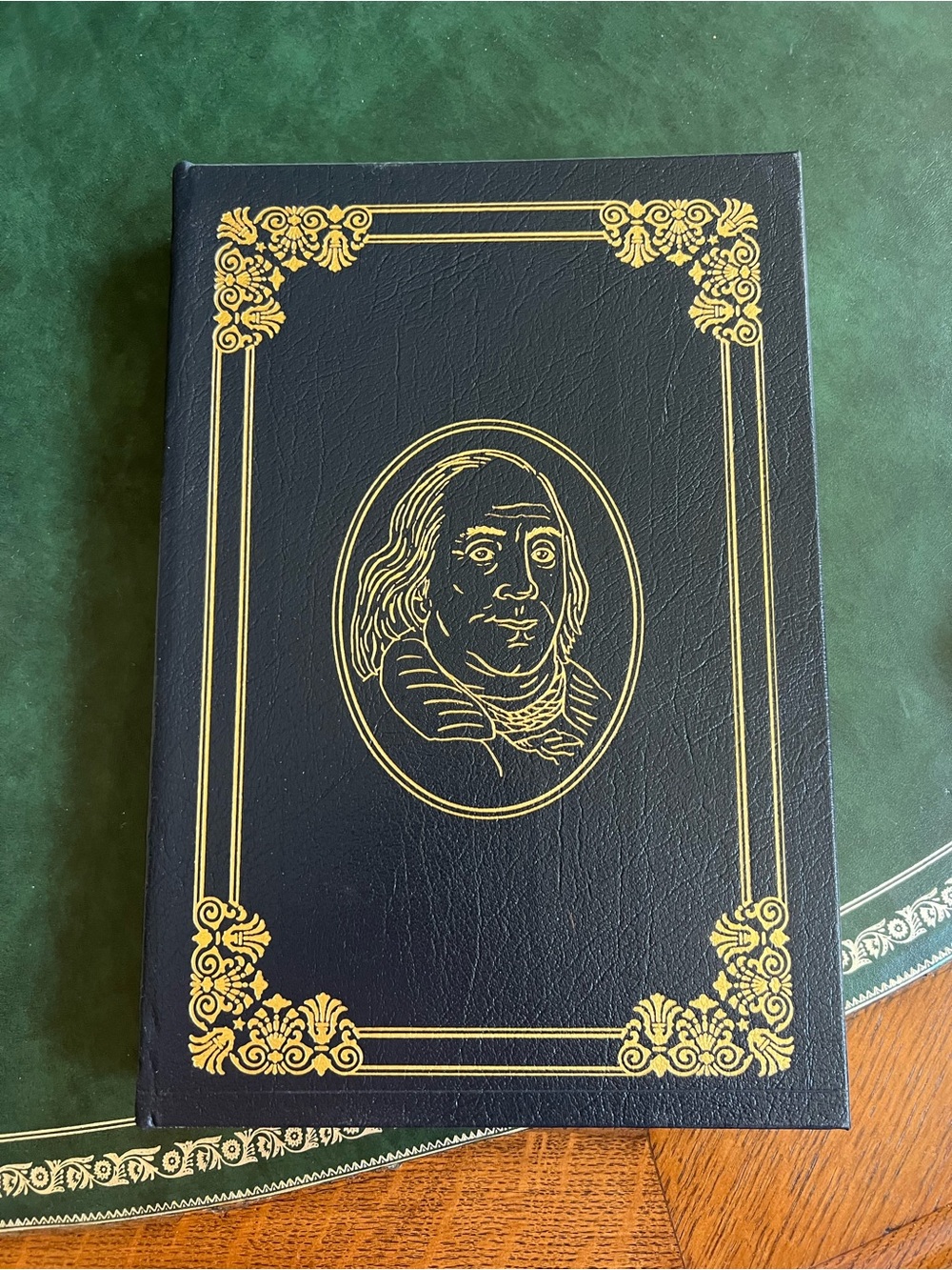 NWOT Collectible Leather Book Poor Richard's Almanack by Benjamin Franklin - Picture 2 of 7